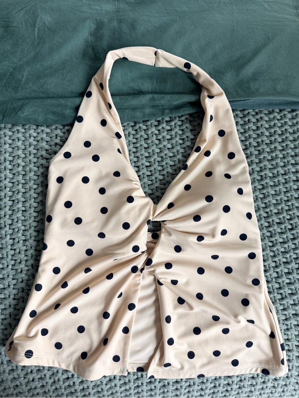Abercrombie & Fitch Polka Dot Halter Top